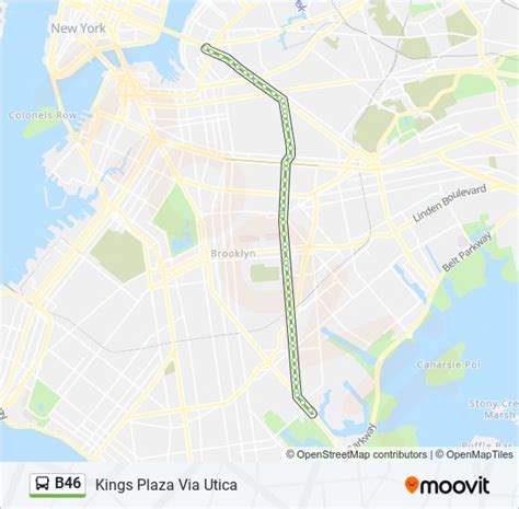 b46 bus route on map.